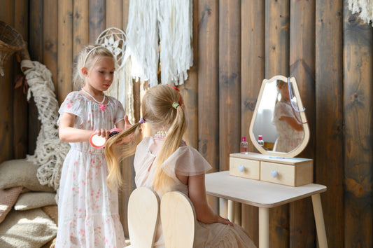 Princess Beauty Table and Chair with Mirror - Tulip