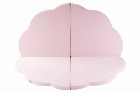 MeowBaby® debesėlio formos žaidimų kilimėlis vaikams – rožinis veliūras