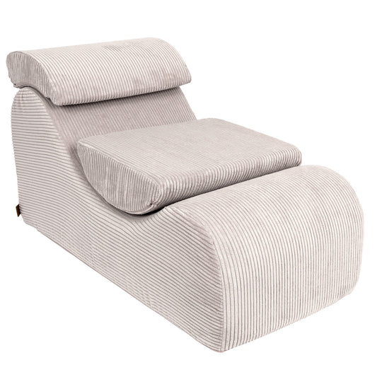 MeowBaby® „Wave Lounger“ ergonominis gultas – ekru „Aesthetic“