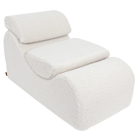MeowBaby® „Wave Lounger“ ergonominis gultas – kreminis „Bearly“