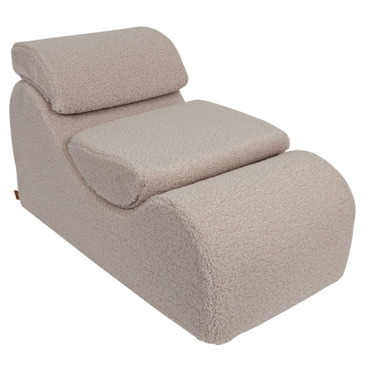 MeowBaby® „Wave Lounger“ ergonominis gultas – šviesiai pilkas