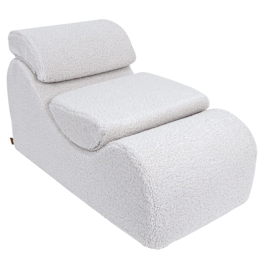 MeowBaby® „Wave Lounger“ ergonominis gultas – baltas „Bearly“