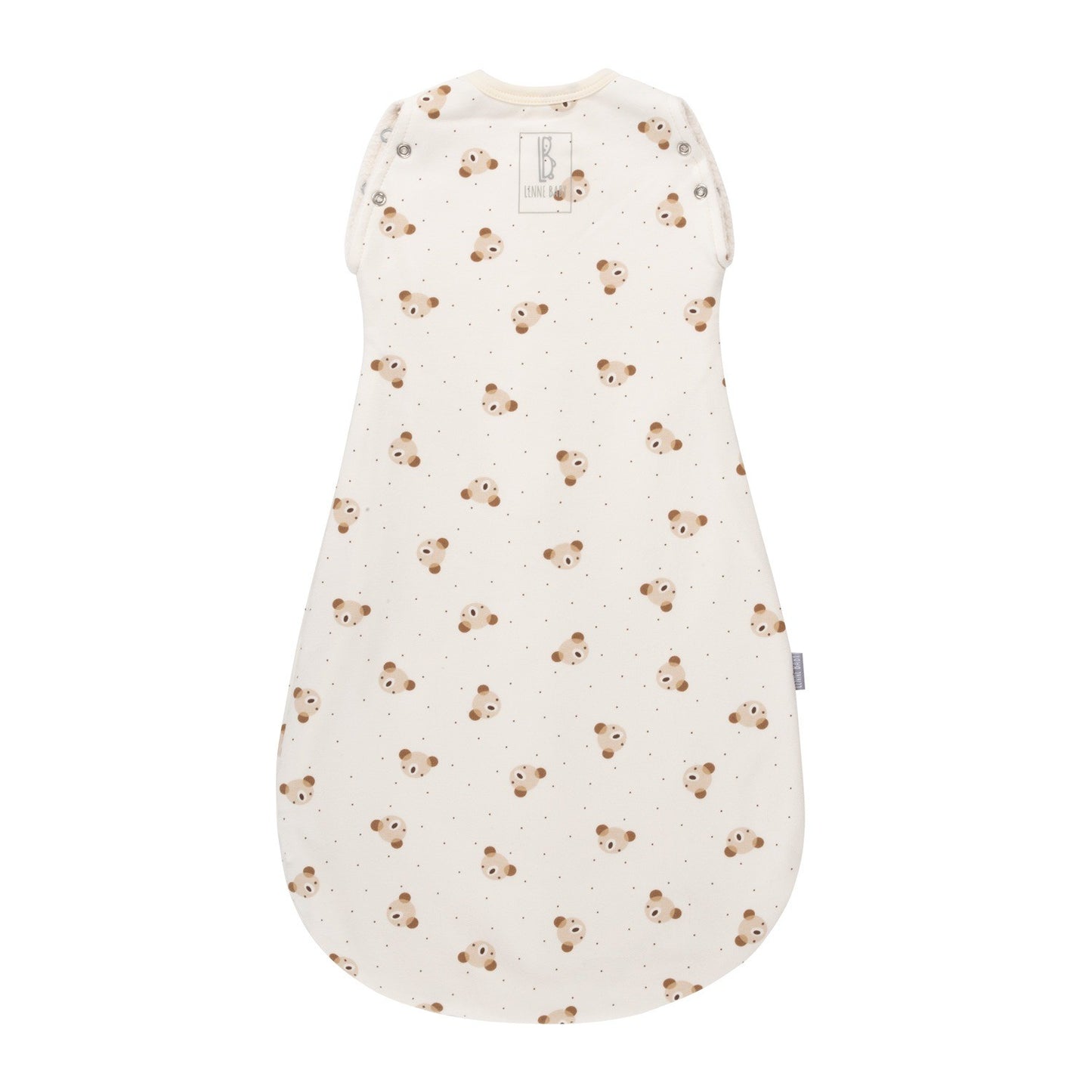 Baby Swaddle and Sleeping Bag 2.5 TOG – Beige / White
