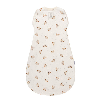 Baby Swaddle and Sleeping Bag 2.5 TOG – Beige / White