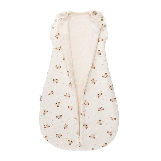 Baby Swaddle and Sleeping Bag 2.5 TOG – Beige / White