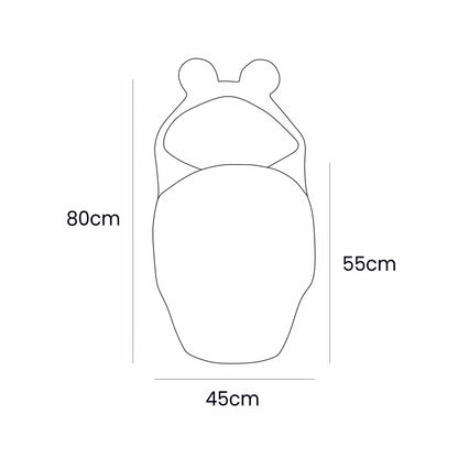 Baby Swaddle with Bear Ears – Olive Green