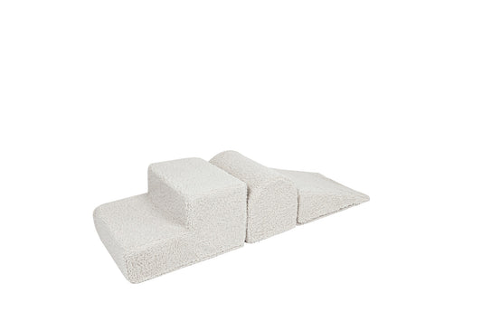 MeowBaby® „Bearly“ 3 minkštų žaidimų formų rinkinys – kreminis