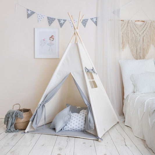 Beige & Grey Teepee Tent