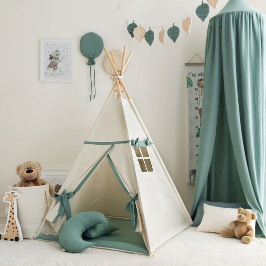 Beige-Sage Teepee Tent
