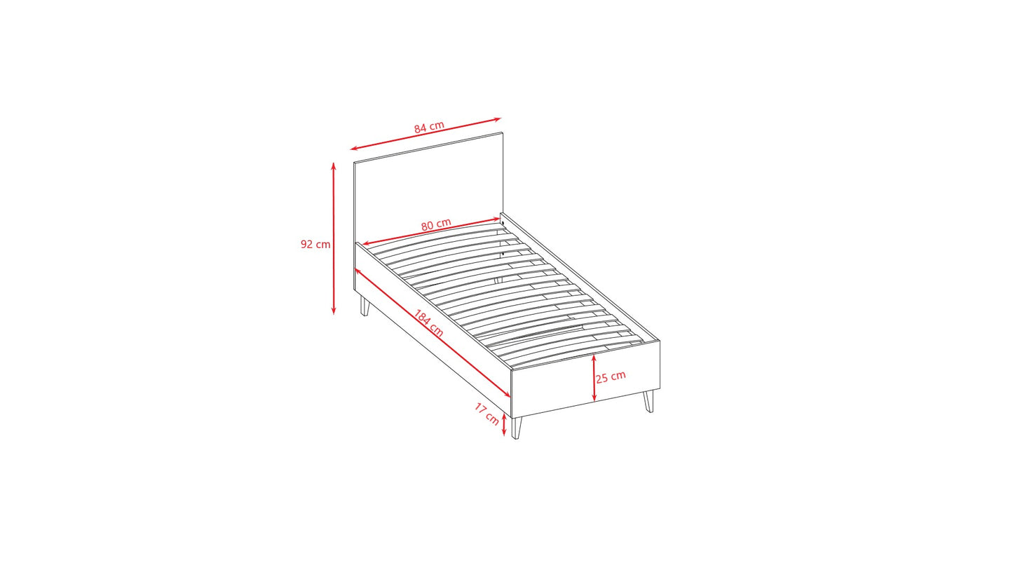 Children's Bed Kubi - White