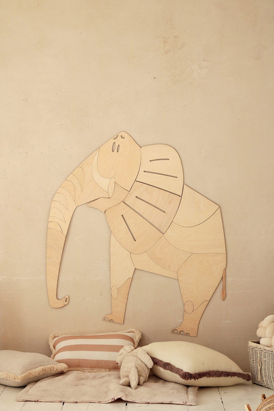 Cut It Now Medinė sienos dekoracija „Safari Elephant“