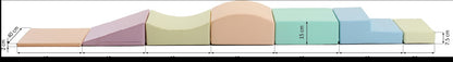 Soft Play 7 Foam Block Set - Light Pastel Little Crawler