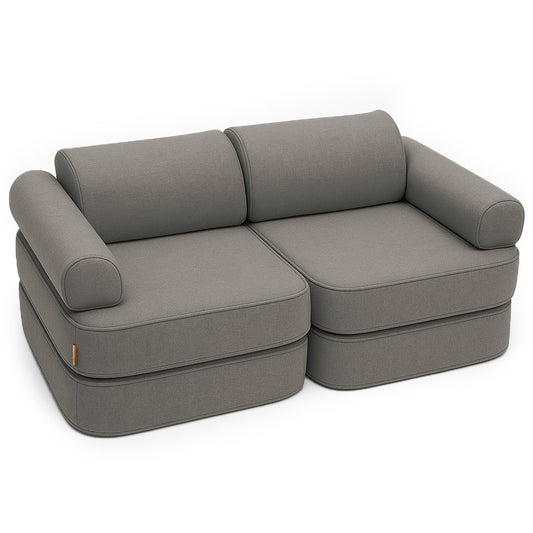 MeowBaby modulinė vaikiška sofa Outzy Pocket – Molio taupe