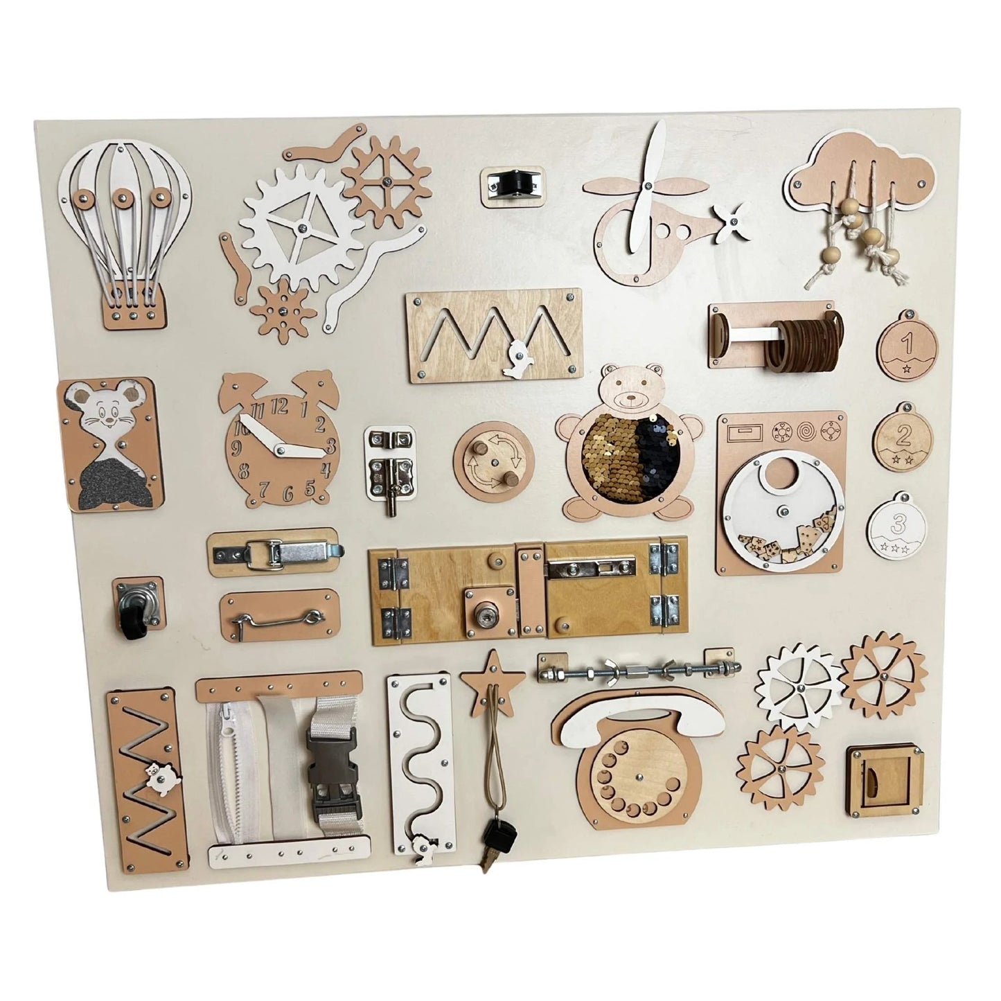 Large wall busy board (60×70 cm)