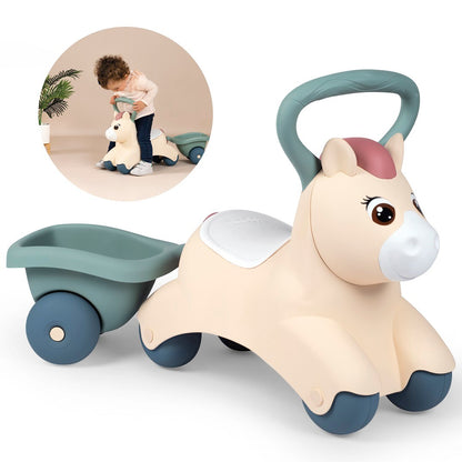 Little First Ride-On Pony with Trailer