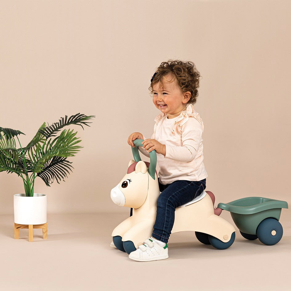 Little First Ride-On Pony with Trailer