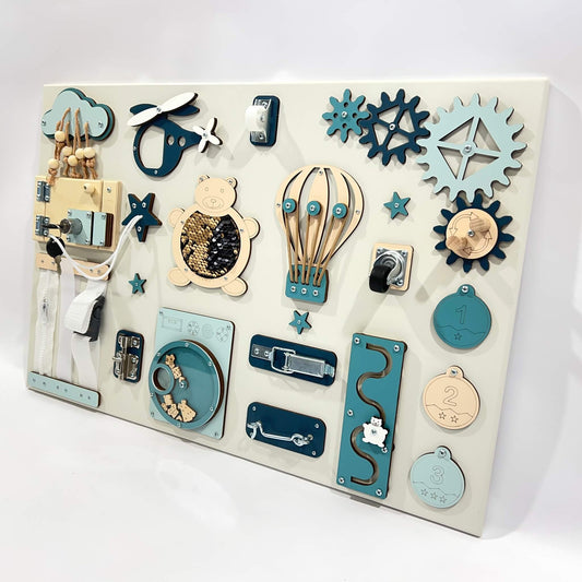 BusyBunnyToys Vidutinė Montessori veiklos lenta (40×60 cm)