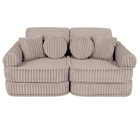 MeowBaby vidutinė modulinė sofa vaikams „Churros Beige“