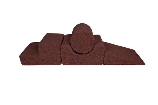 MeowBaby® „Bearly“ 4 minkštų žaidimų formų rinkinys – rudas