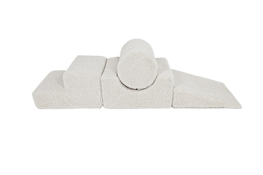 MeowBaby® „Bearly“ 4 minkštų žaidimų formų rinkinys – kreminis