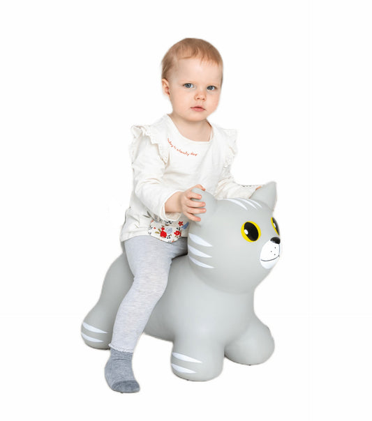 Gerardo's Toys šokliukas „My First JUMPY“ – pilka katytė