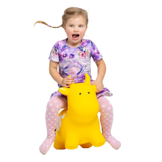 Gerardo's Toys šokliukas „My First JUMPY“ – geltona karvutė