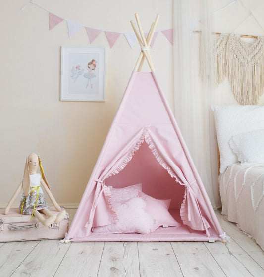 Tipi.tu vaikiška tipi palapinė „Pink Frill“