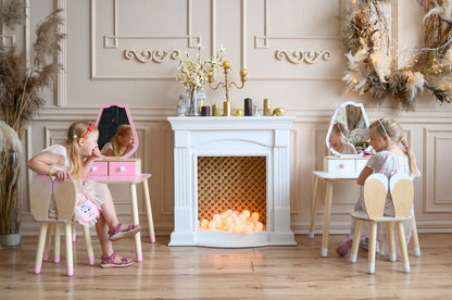 Princess Beauty Table and Chair with Mirror - Tulip