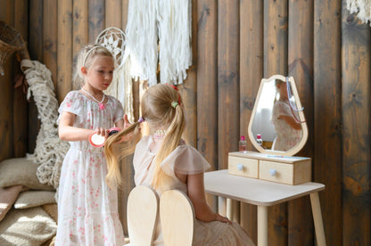 Princess Beauty Table and Chair with Mirror - Tulip