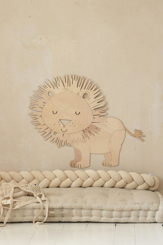 Cut It Now Medinė sienos dekoracija „Safari Lion“