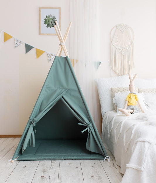 Tipi.tu vaikiška tipi palapinė – šalavijų spalvos