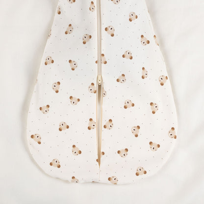 Baby Swaddle and Sleeping Bag 0.5 TOG – Beige / White