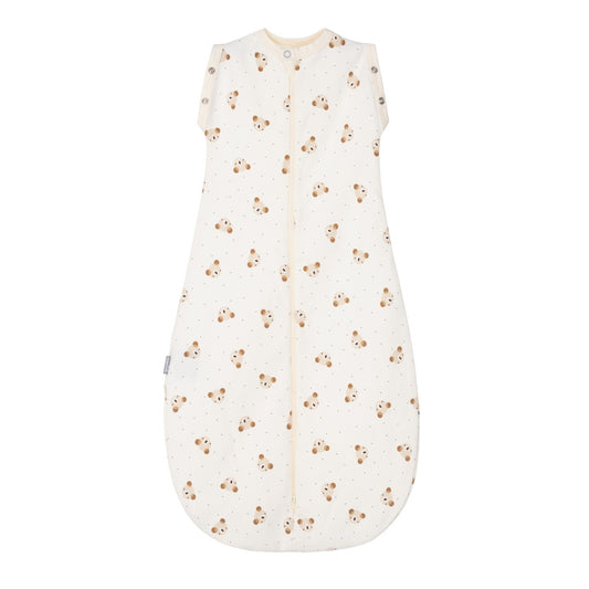 Baby Swaddle and Sleeping Bag 0.5 TOG – Beige / White