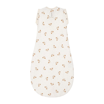 Baby Swaddle and Sleeping Bag 0.5 TOG – Beige / White