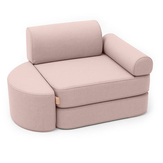 MeowBaby maža modulinė vaikiška sofa Outzy Pocket – Rožinio kopų