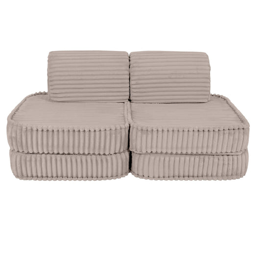 MeowBaby maža modulinė sofa vaikams „Churros Beige“