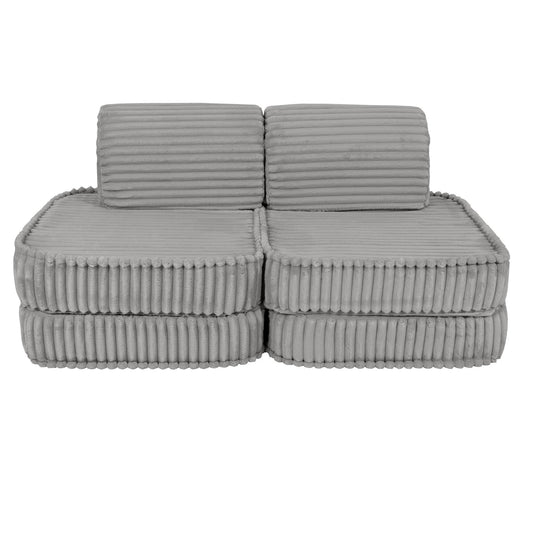 MeowBaby maža modulinė sofa vaikams „Churros Moon Grey“