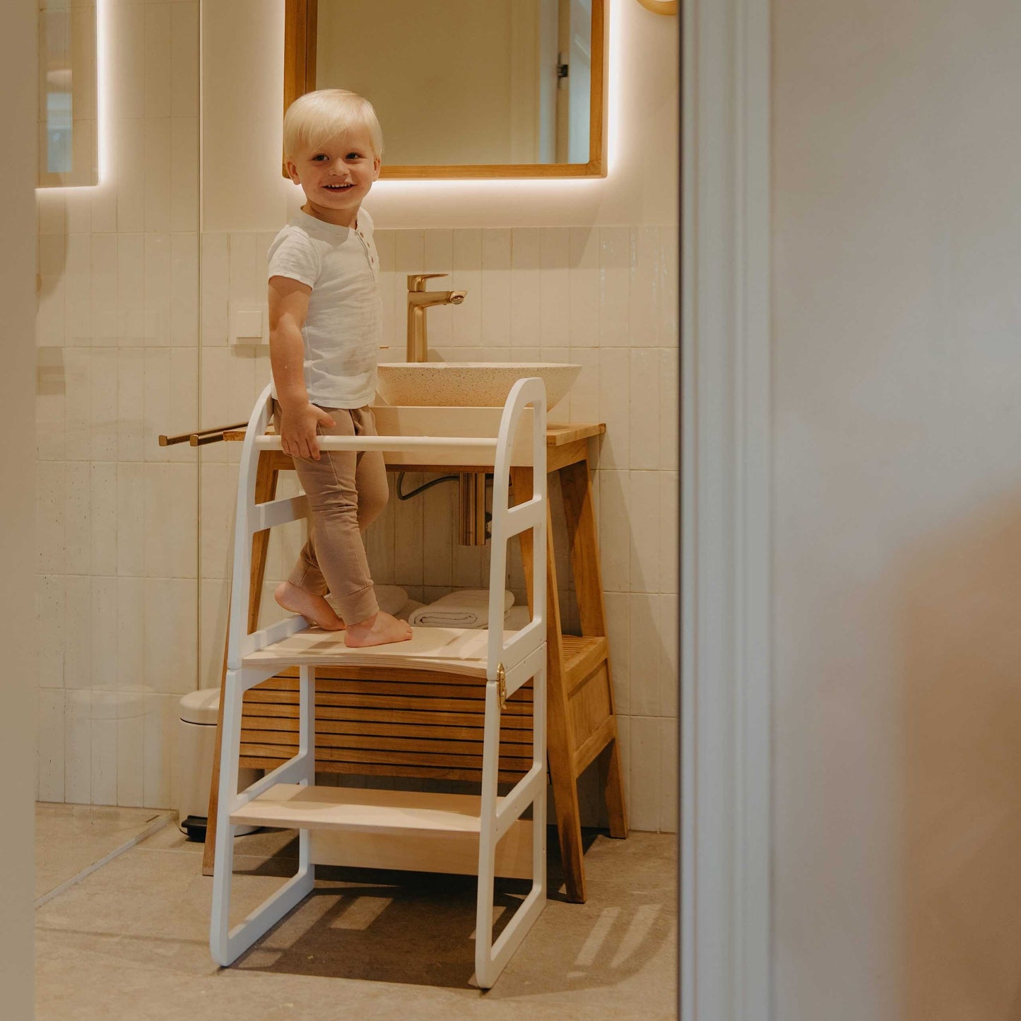 Transformable Kitchen Tower - Sleekstep and High Chair Combo