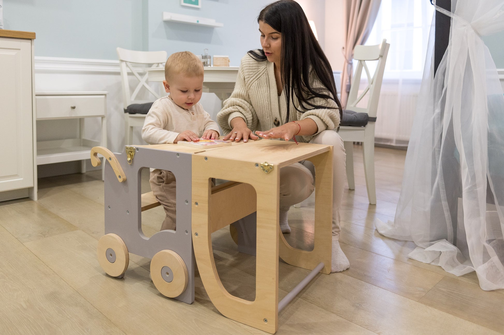 Trolley Kitchen Helper / Learning Table