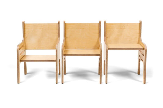 TULLA - Height-adjustable Kids Chair - Natural Wood