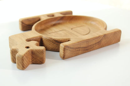 Wooden Plate For Kids - Helicopter